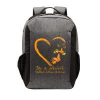 Teal Butterfly Heart Survivor Multiple Sclerosis Awareness Vector Backpack