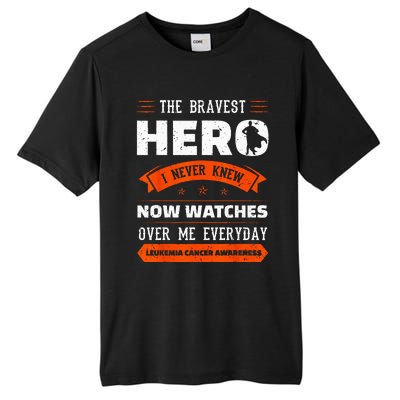 The Bravest Hero I Never Knew Leukemia Cancer Awareness Gift Tall Fusion ChromaSoft Performance T-Shirt