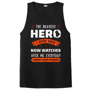 The Bravest Hero I Never Knew Leukemia Cancer Awareness Gift PosiCharge Competitor Tank