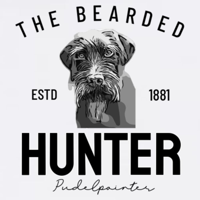 The Bearded H.u.n.t.e.r Pudelpointer  Full-Length Apron With Pockets