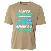 Twins Brother Happy Birthday To My Twin Brother BDay Party Cooling Performance Crew T-Shirt