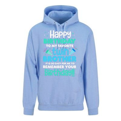 Twins Brother Happy Birthday To My Twin Brother BDay Party Unisex Surf Hoodie