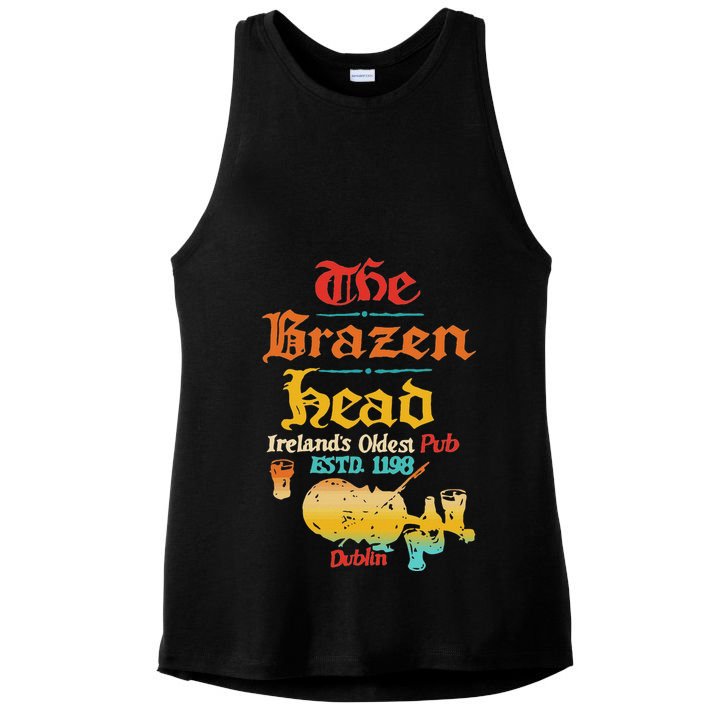 The Brazen Head IrelandS Oldest Pub Estd. 1198 Dublin Ladies PosiCharge Tri-Blend Wicking Tank
