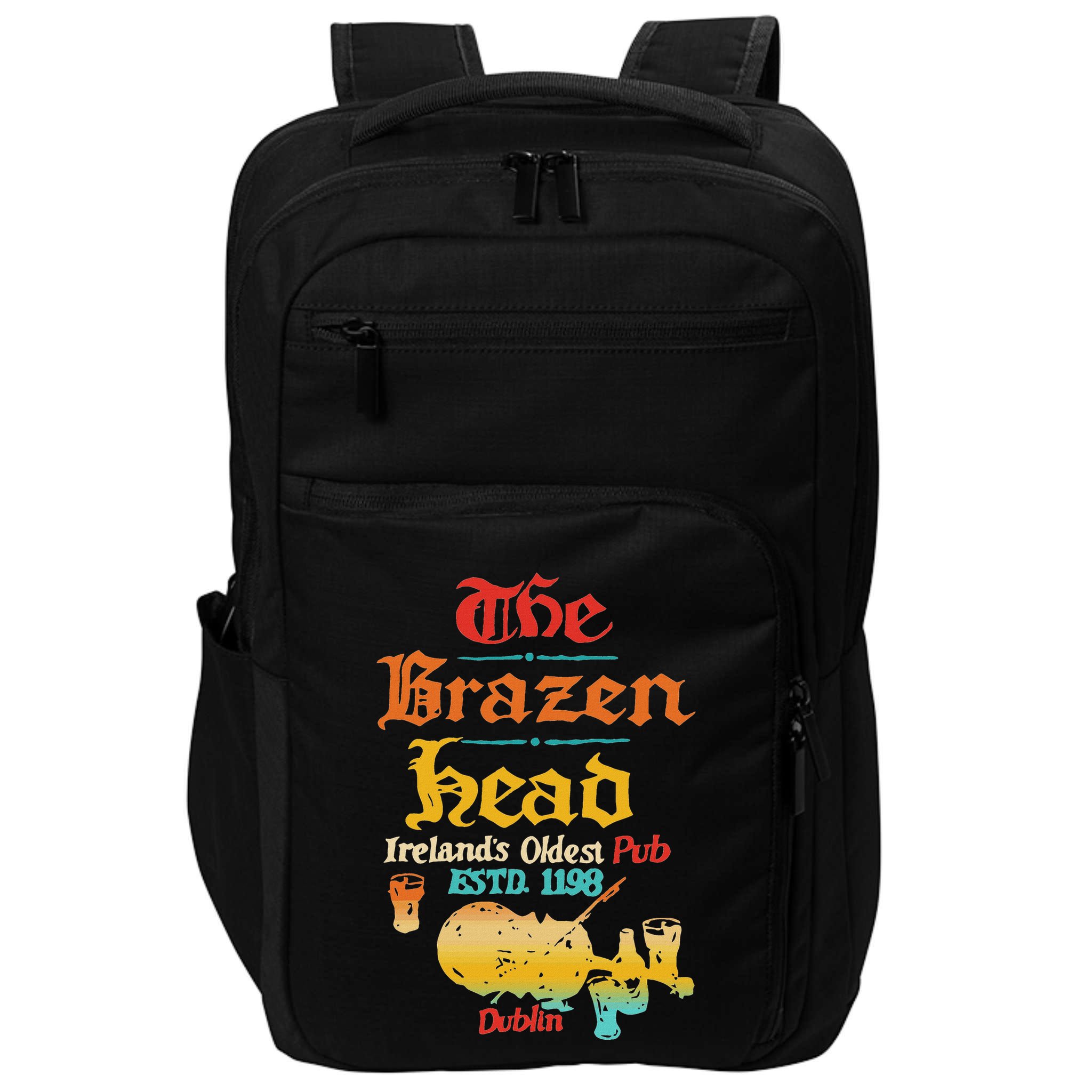The Brazen Head IrelandS Oldest Pub Estd. 1198 Dublin Impact Tech Backpack