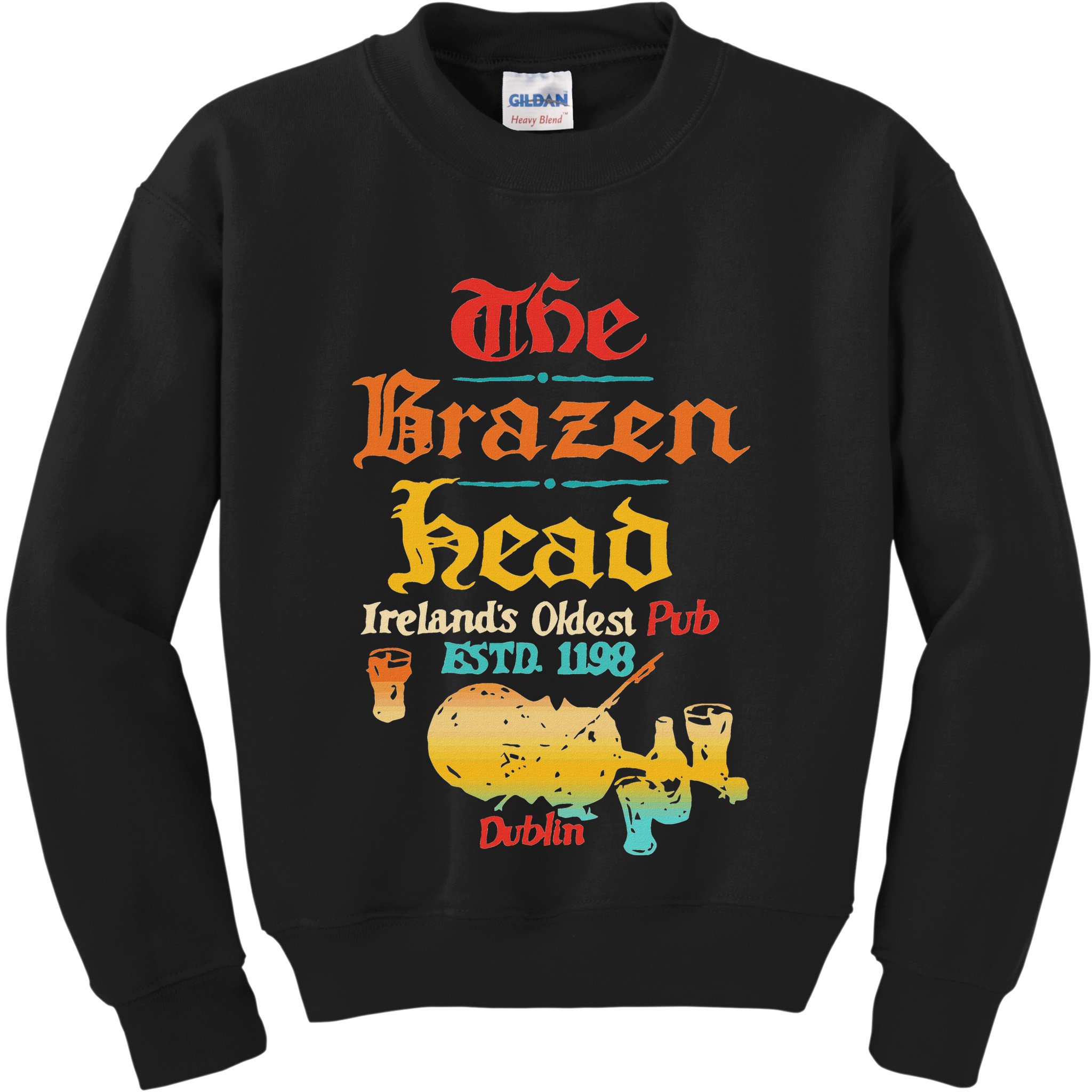The Brazen Head IrelandS Oldest Pub Estd. 1198 Dublin Kids Sweatshirt