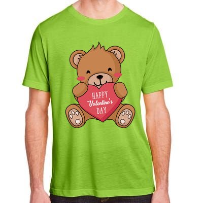 Teddy Bear Happy Valentines's Day Gift Adult ChromaSoft Performance T-Shirt