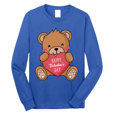 Teddy Bear Happy Valentines's Day Gift Long Sleeve Shirt