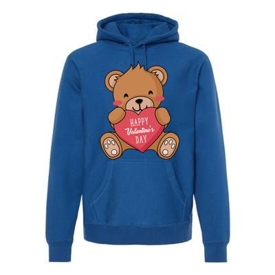 Teddy Bear Happy Valentines's Day Gift Premium Hoodie