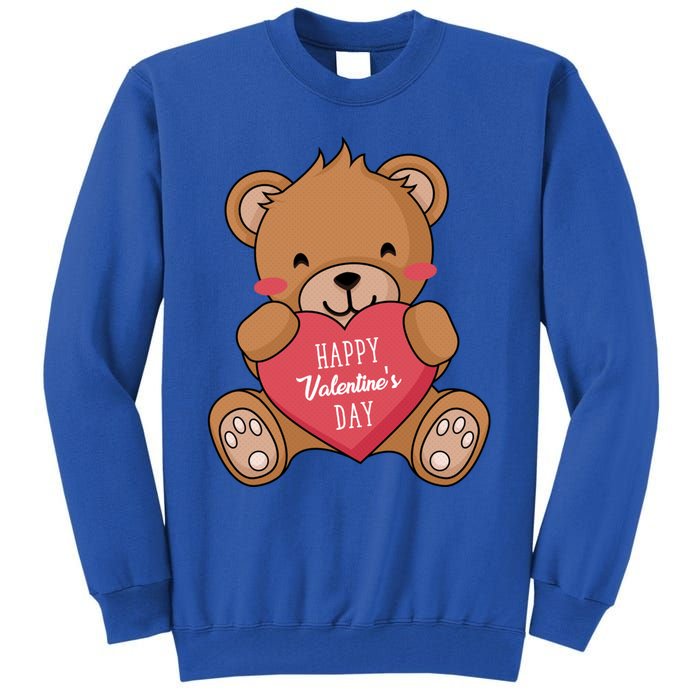 Teddy Bear Happy Valentines's Day Gift Tall Sweatshirt