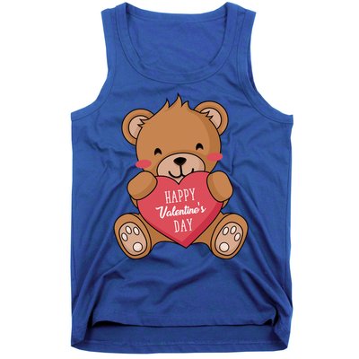 Teddy Bear Happy Valentines's Day Gift Tank Top