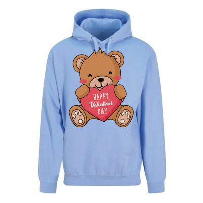 Teddy Bear Happy Valentines's Day Gift Unisex Surf Hoodie