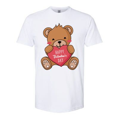 Teddy Bear Happy Valentines's Day Gift Softstyle CVC T-Shirt