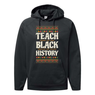 Teach Black History Performance Fleece Hoodie