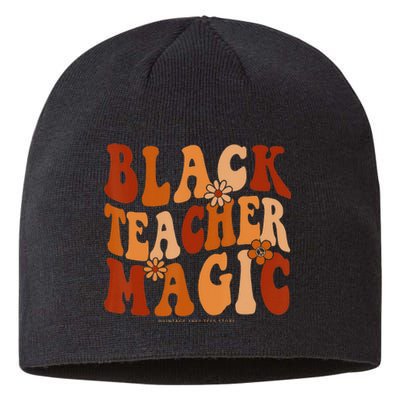 Teacher Black History Month  Black Teacher Magic Sustainable Beanie