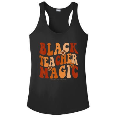 Teacher Black History Month  Black Teacher Magic Ladies PosiCharge Competitor Racerback Tank