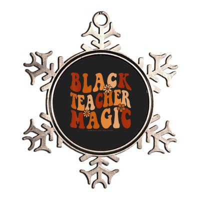 Teacher Black History Month  Black Teacher Magic Metallic Star Ornament