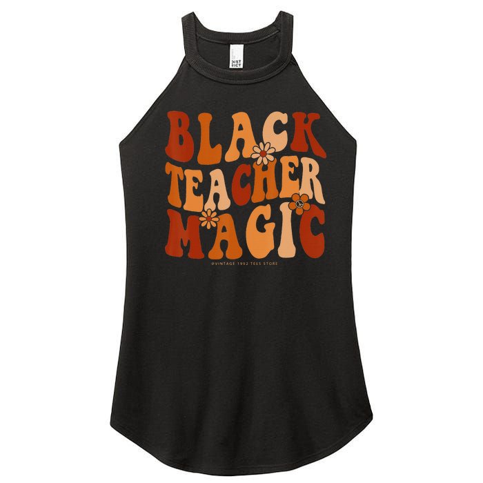 Teacher Black History Month  Black Teacher Magic Women's Perfect Tri Rocker Tank