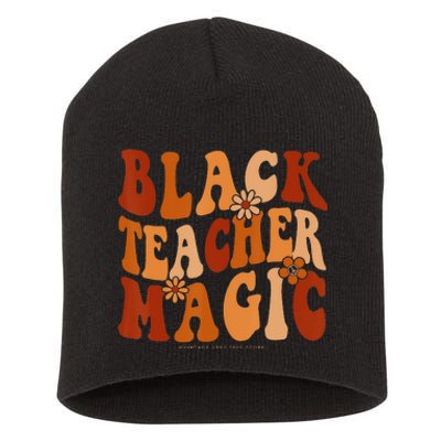 Teacher Black History Month  Black Teacher Magic Short Acrylic Beanie