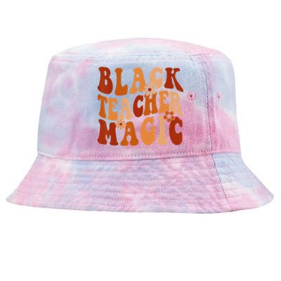 Teacher Black History Month  Black Teacher Magic Tie-Dyed Bucket Hat