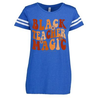 Teacher Black History Month  Black Teacher Magic Enza Ladies Jersey Football T-Shirt