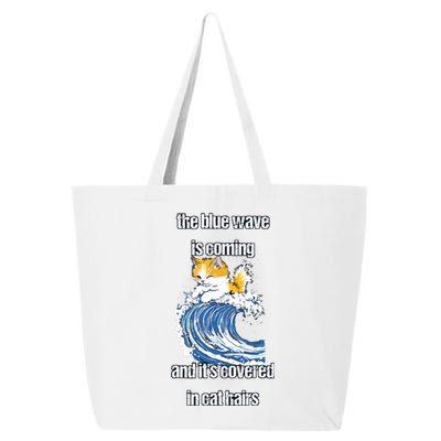 The Blue Humor Wave Is Coming Covered In Cat Hairs Kamala 25L Jumbo Tote