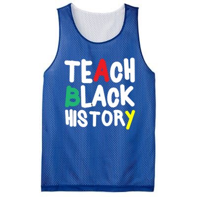 Teach Black History Juneteenth Black History Month Gift Mesh Reversible Basketball Jersey Tank