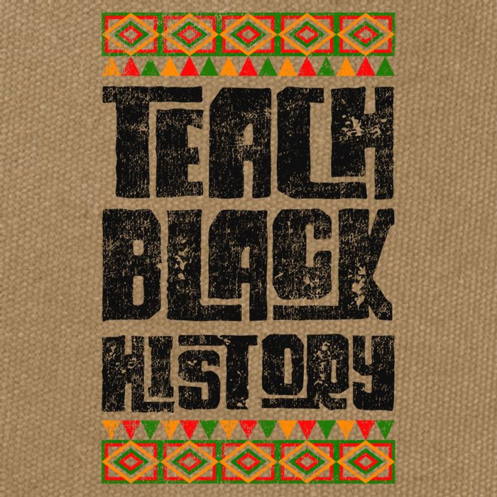 Teach Black History Great Gift Cotton Canvas Backpack
