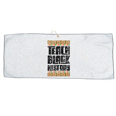 Teach Black History Great Gift Large Microfiber Waffle Golf Towel