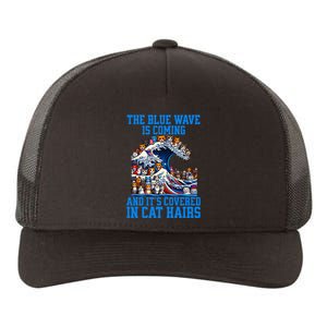 The Blue Humor Wave Is Coming Covered In Cat Hairs Kamala Yupoong Adult 5-Panel Trucker Hat