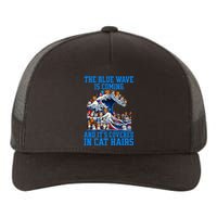 The Blue Humor Wave Is Coming Covered In Cat Hairs Kamala Yupoong Adult 5-Panel Trucker Hat