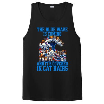 The Blue Humor Wave Is Coming Covered In Cat Hairs Kamala PosiCharge Competitor Tank