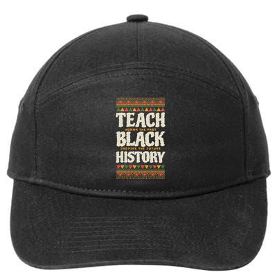 Teach Black History 7-Panel Snapback Hat