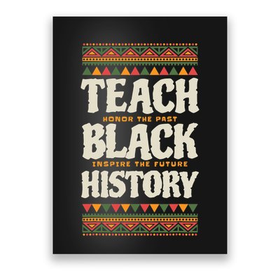 Teach Black History Poster