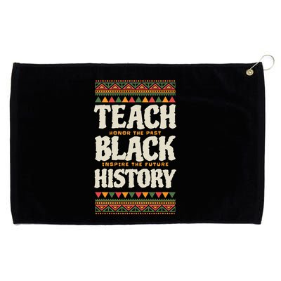 Teach Black History Grommeted Golf Towel