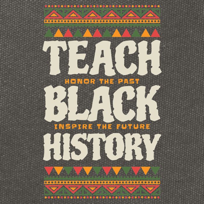 Teach Black History Cotton Canvas Backpack