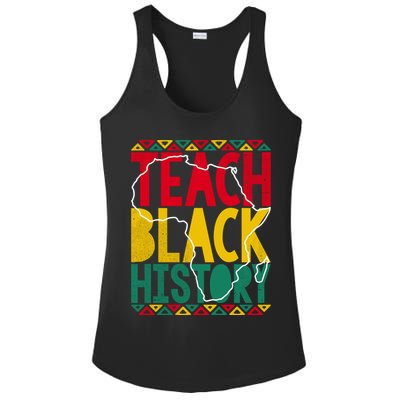 Teach Black History Pride Educator Matter Studen Funny Gift Ladies PosiCharge Competitor Racerback Tank