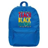 Teach Black History Pride Educator Matter Studen Funny Gift 16 in Basic Backpack