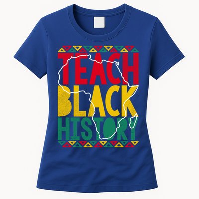 Teach Black History Pride Educator Matter Studen Funny Gift Womens T-Shirt