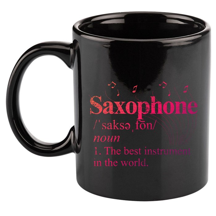 The Best Instrut In The World Saxophone Gift 11oz C Handle Ceramic Mug