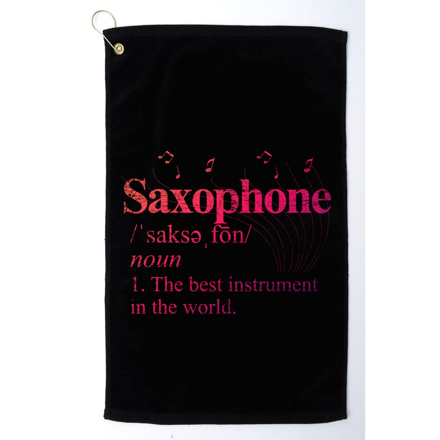 The Best Instrut In The World Saxophone Gift Golf Towel