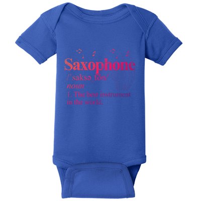The Best Instrut In The World Saxophone Gift Baby Bodysuit