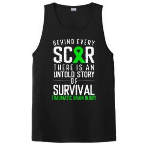 Traumatic Brain Injury Awareness Every Scar Green Ribbon PosiCharge Competitor Tank