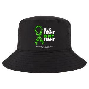 Traumatic Brain Injury Awareness Her Fight Green Ribbon Cool Comfort Performance Bucket Hat