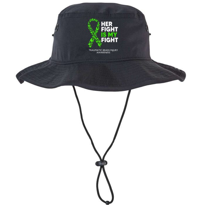 Traumatic Brain Injury Awareness Her Fight Green Ribbon Legacy Cool Fit Booney Bucket Hat