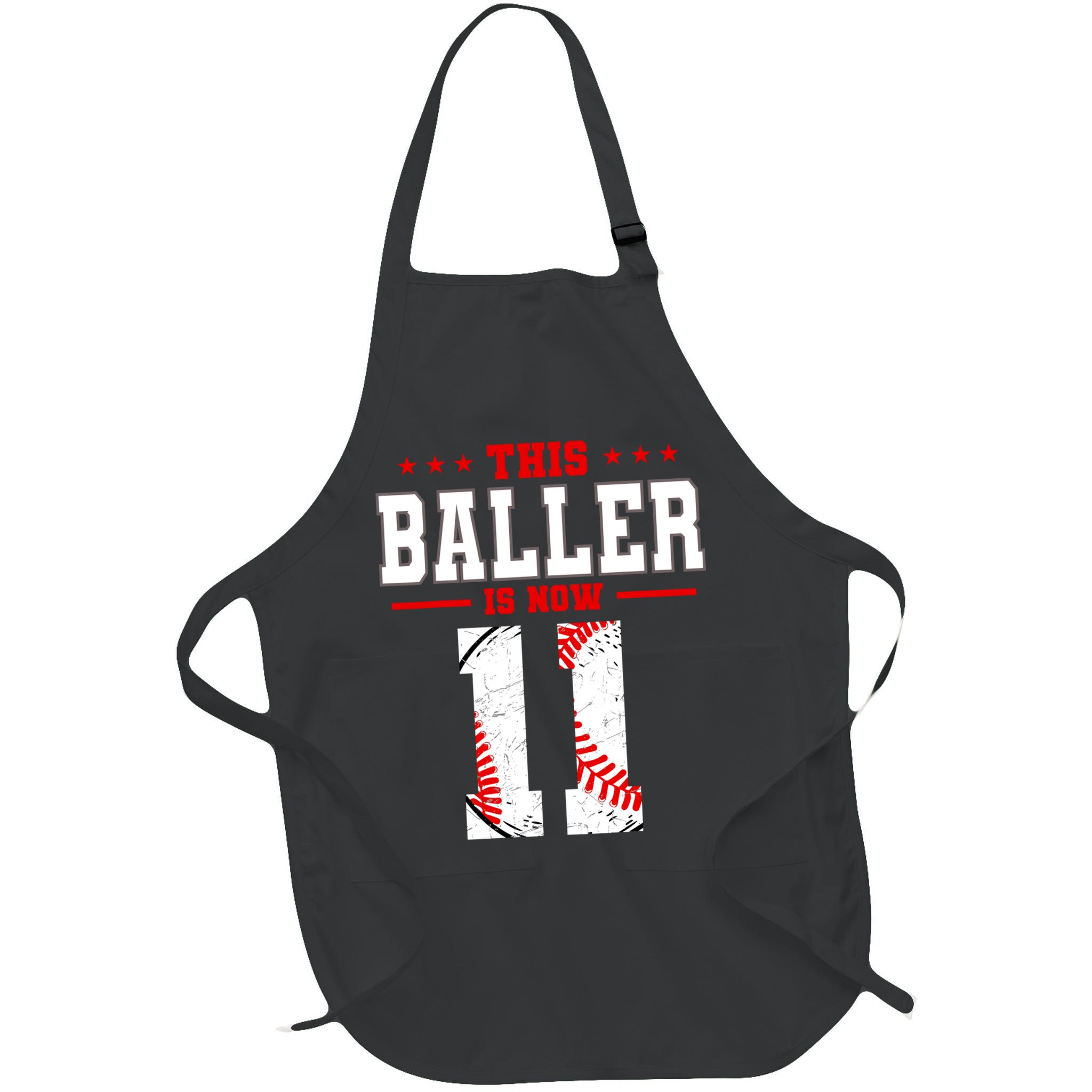 This Baller Is Now 11 Birthday Baseball Theme Bday Party Apron