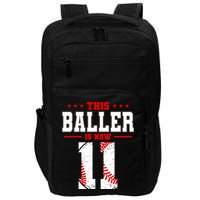 This Baller Is Now 11 Birthday Baseball Theme Bday Party Impact Tech Backpack