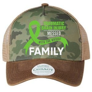 Traumatic Brain Injury Awareness Messed With Wrong Family Legacy Tie Dye Trucker Hat