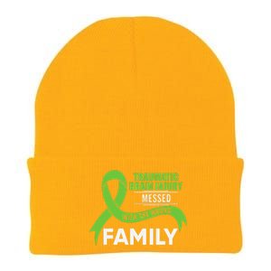 Traumatic Brain Injury Awareness Messed With Wrong Family Knit Cap Winter Beanie