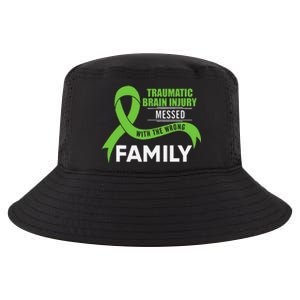 Traumatic Brain Injury Awareness Messed With Wrong Family Cool Comfort Performance Bucket Hat