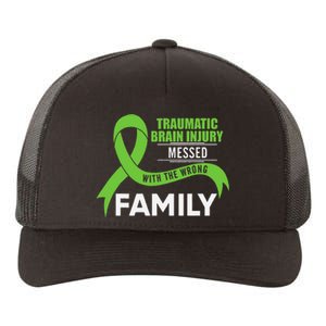 Traumatic Brain Injury Awareness Messed With Wrong Family Yupoong Adult 5-Panel Trucker Hat